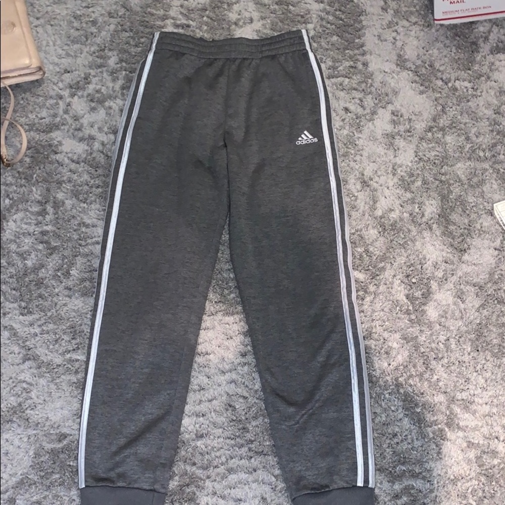Adidas Boys Joggers Grey